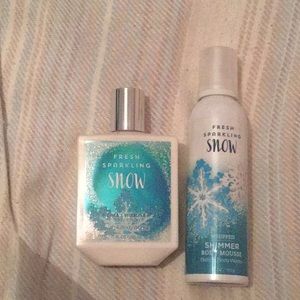 Bath & body works Fresh Sparkling Snow bundle